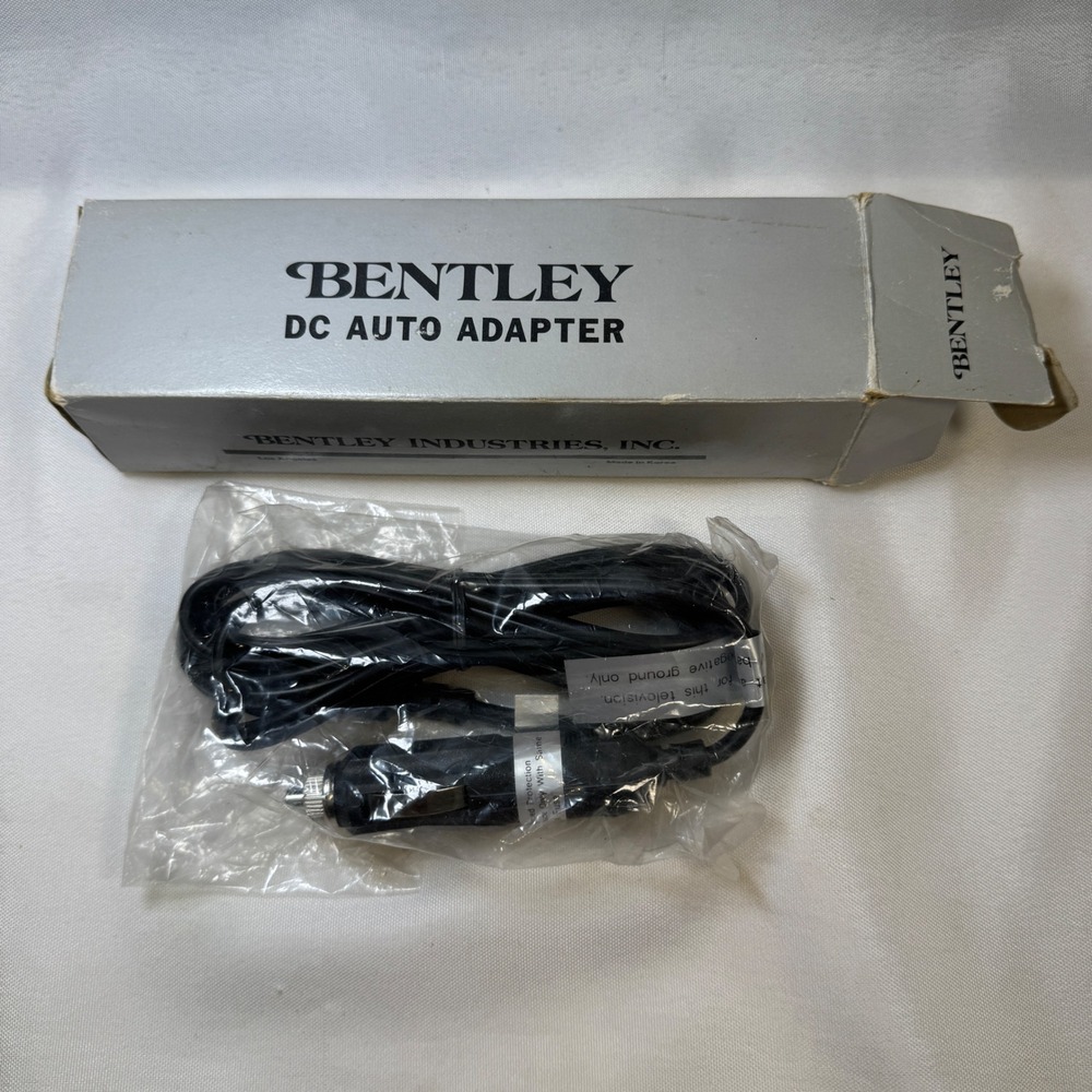 Bentley Industries DC Auto Adapter for Portable TV 12V Car Cigarette Lighter